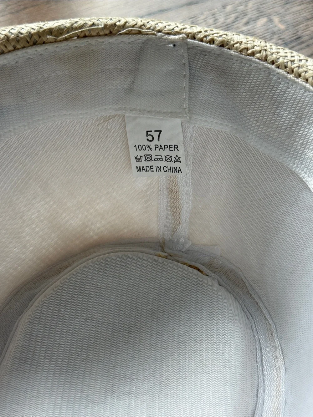 E Kids Straw Fedora Hat with Black Band - Natural Paper